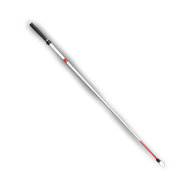 Ambutech Mobility Walking Cane: Fiberglass Telescopic Cane 8mm Threaded Roller Hook Tip 46-52 Inch - Click Image to Close